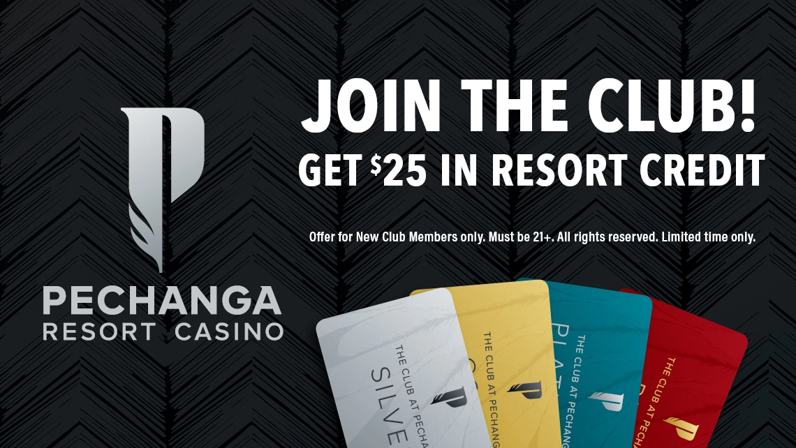 Join the Club! New Club Member Offer Get $25 Resort Credit 